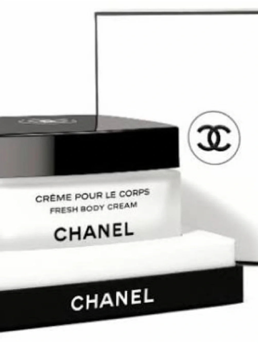 CHANEL Fresh Body Cream – White & Black Jar